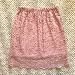 Xhilaration Pink Lace Skirt
